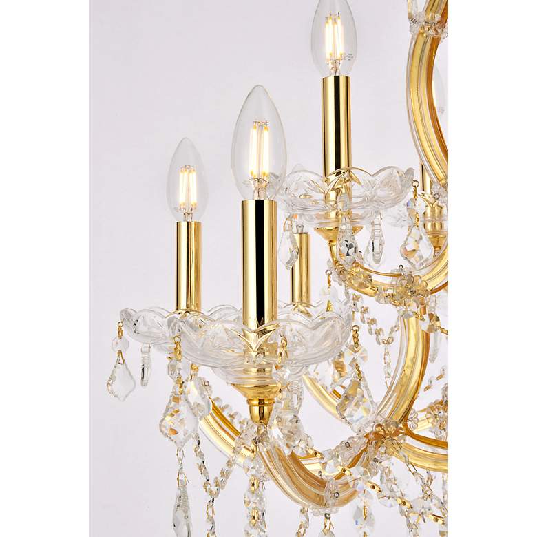 Image 6 Maria Theresa 13 Lt Gold Chandelier Clear more views