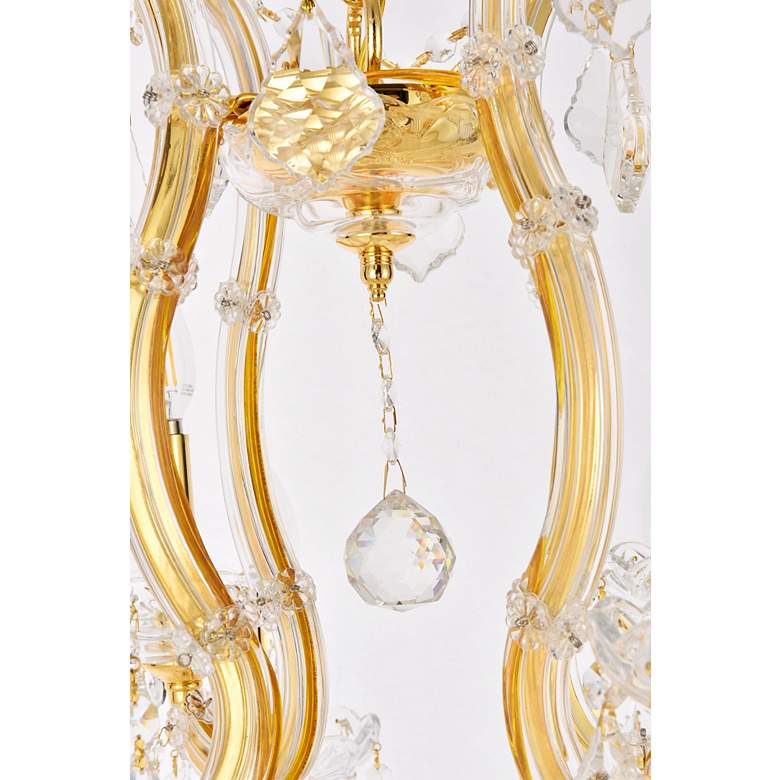 Image 7 Maria Theresa 13 Lt Gold Chandelier Clear more views