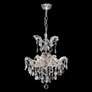 Maria Theresa 16" Wide Silver and Crystal Chandelier