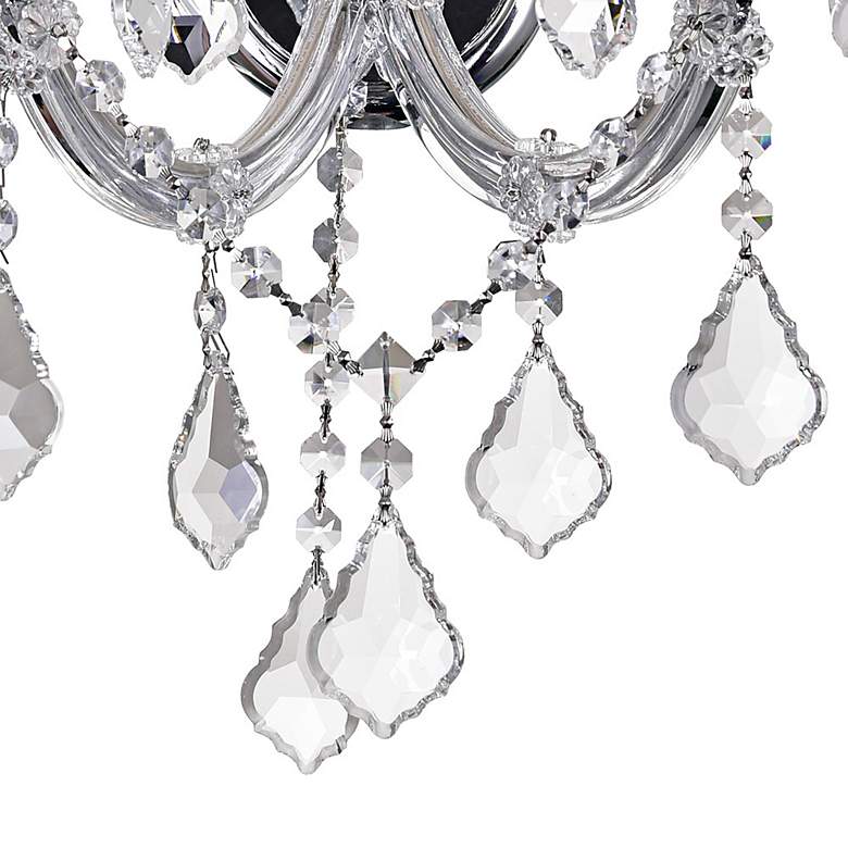 Image 3 Maria Theresa 17" High Chrome 3-Light Wall Sconce more views