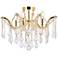 Maria Theresa 18" Wide Gold Crystal 4-Light Ceiling Light