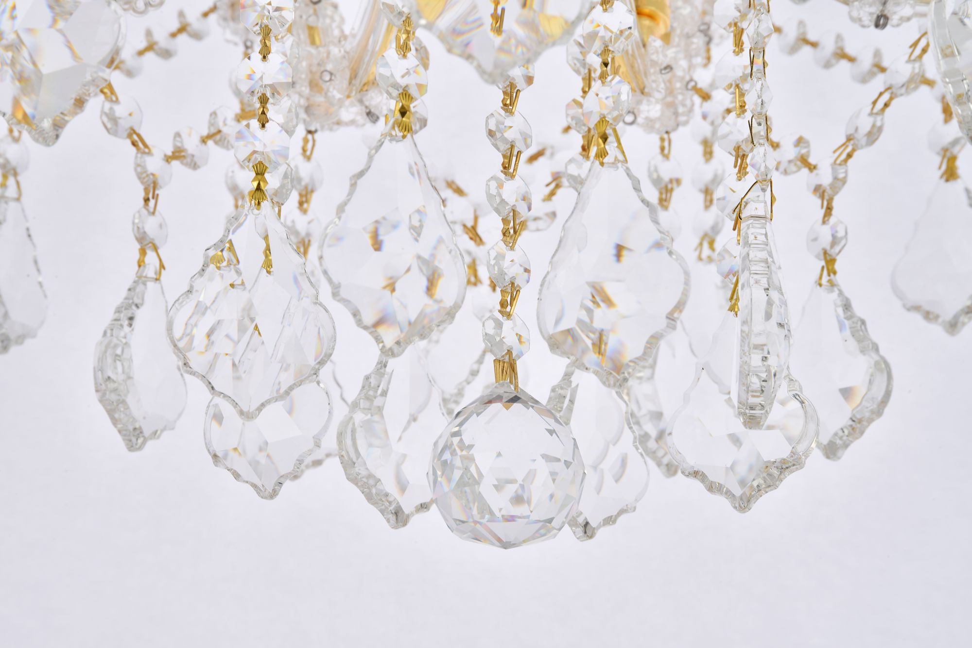 Image 6 Maria Theresa 18" Wide Gold Crystal 4-Light Ceiling Light more views