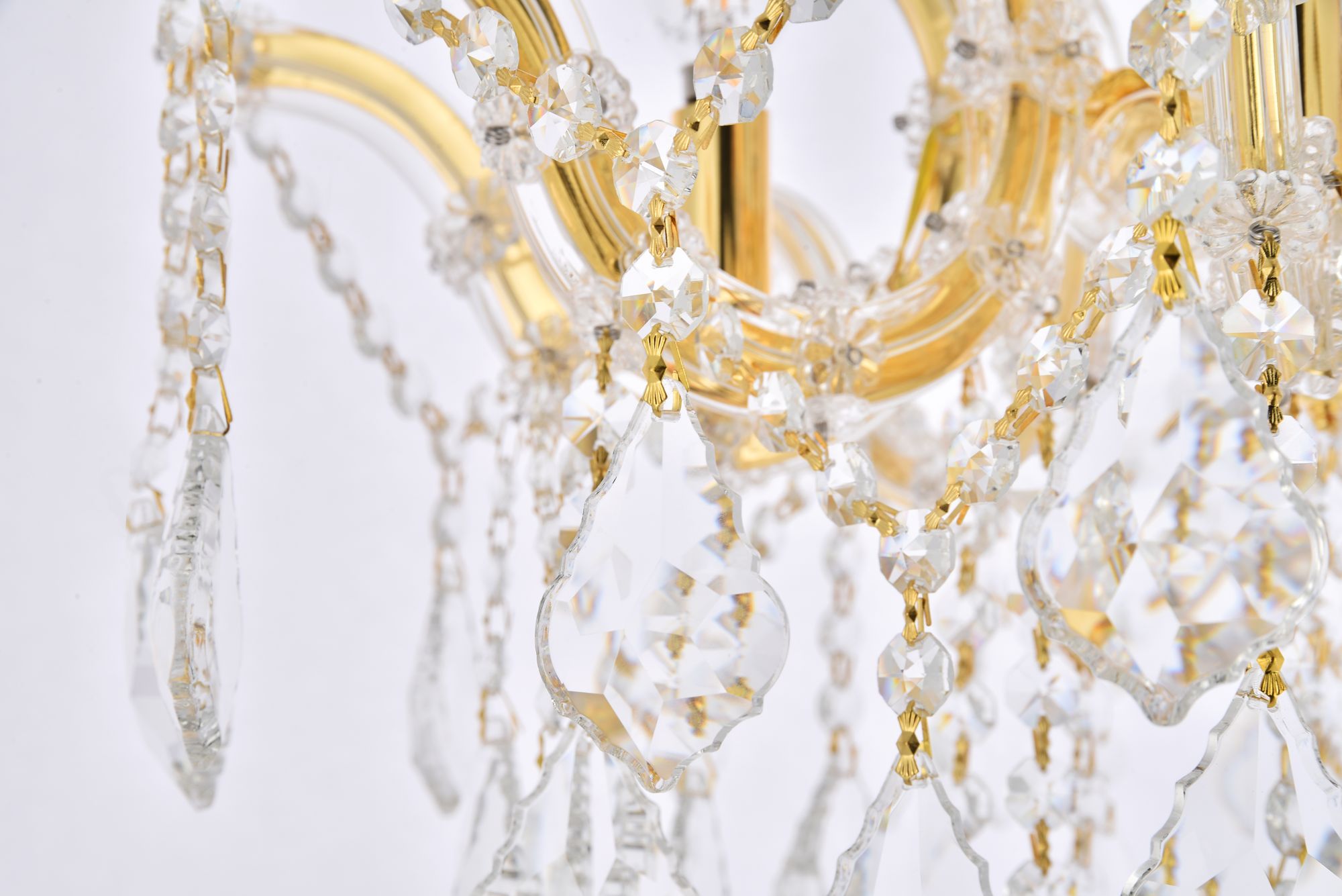 Image 7 Maria Theresa 18" Wide Gold Crystal 4-Light Ceiling Light more views