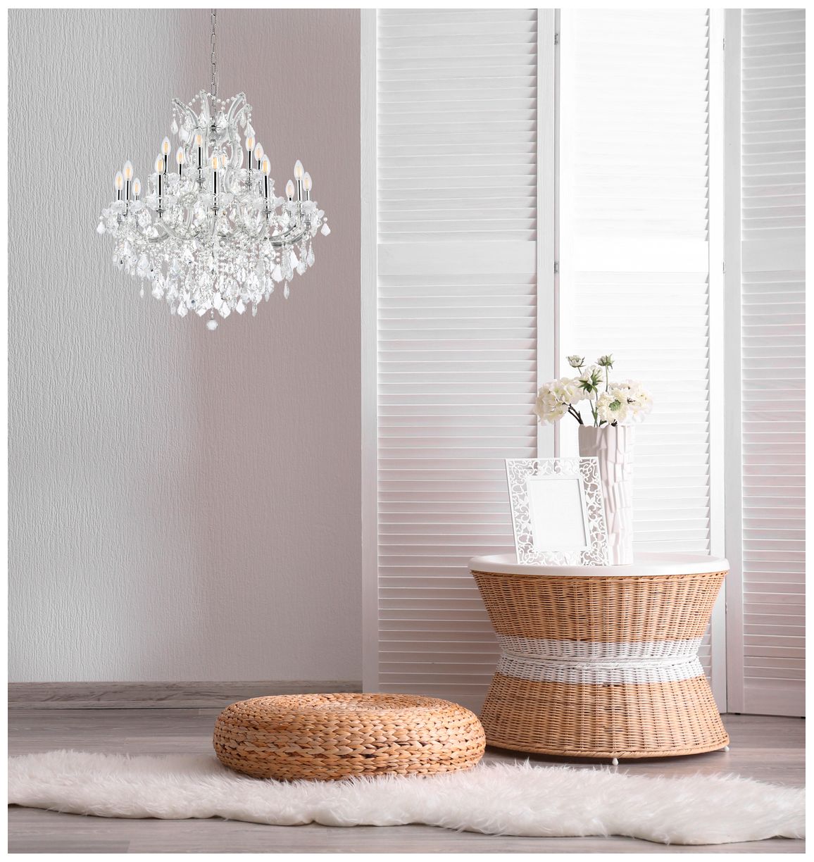 Image 3 Maria Theresa 19 Light Chrome Chandelier with Clear Royal Cut Crystal more views