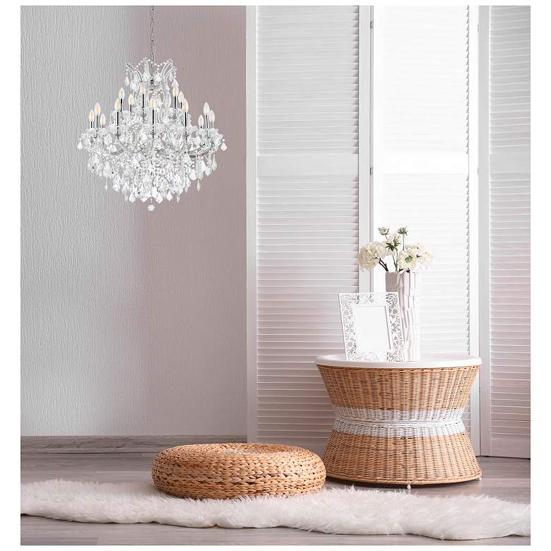 Image 3 Maria Theresa 19 Light Chrome Chandelier with Clear Royal Cut Crystal more views