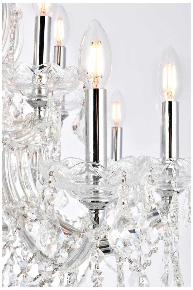 Image 5 Maria Theresa 19 Light Chrome Chandelier with Clear Royal Cut Crystal more views