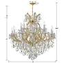 Thumbnail2 of Maria Theresa 19 Light Clear Italian Crystal Gold Chandelier more views