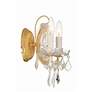Thumbnail2 of Maria Theresa 2 Light Clear Italian Crystal Gold Sconce more views