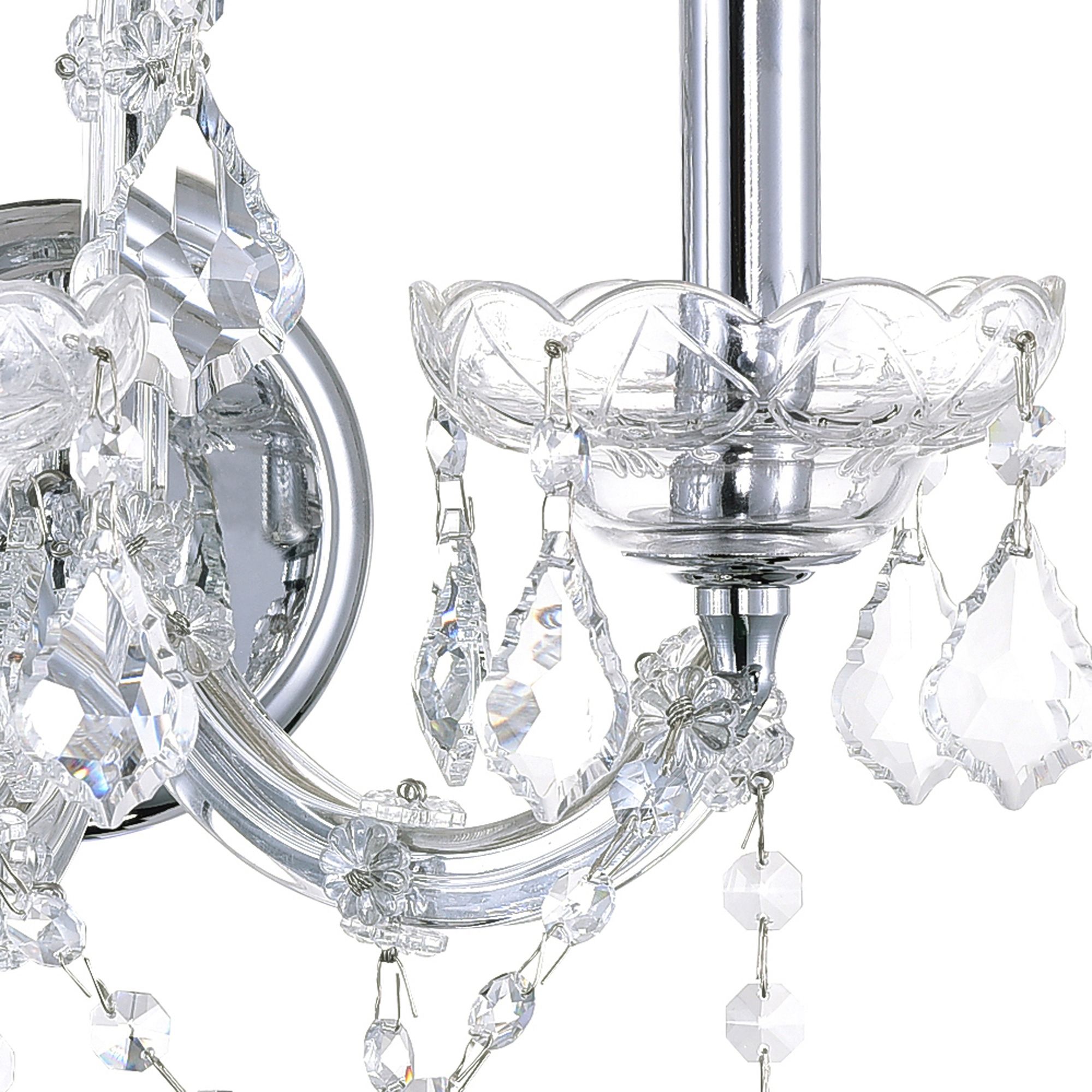 Image 3 Maria Theresa 2 Light Wall Sconce With Chrome Finish more views