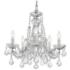 Maria Theresa 20" Wide Polished Chrome 5-Light Chandelier