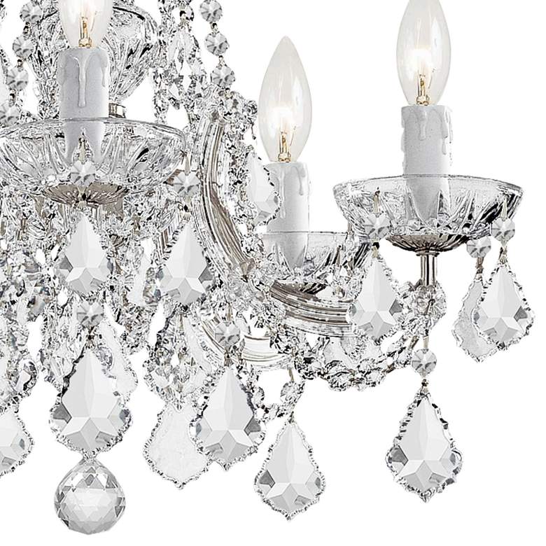 Image 3 Maria Theresa 20 inch Wide Polished Chrome 5-Light Chandelier more views
