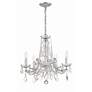 5_Maria Theresa 20" Wide Polished Chrome 5-Light Chandelier more views