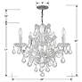 6_Maria Theresa 20" Wide Polished Chrome 6-Light Chandelier more views