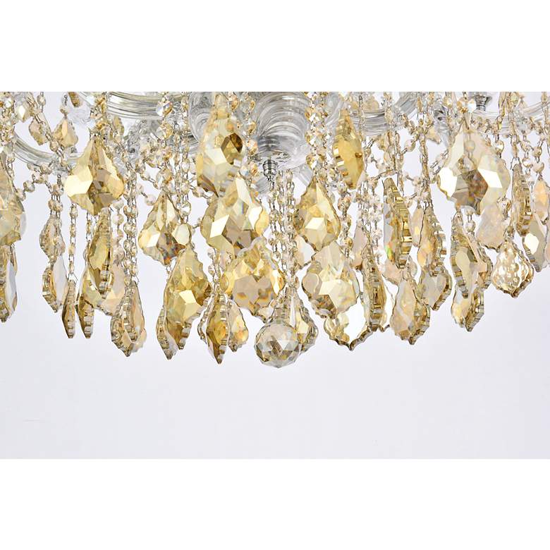Image 5 Maria Theresa 24 Lt Chrome Chandelier Golden Teak more views