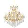 Maria Theresa 24 Lt Gold Chandelier Clear