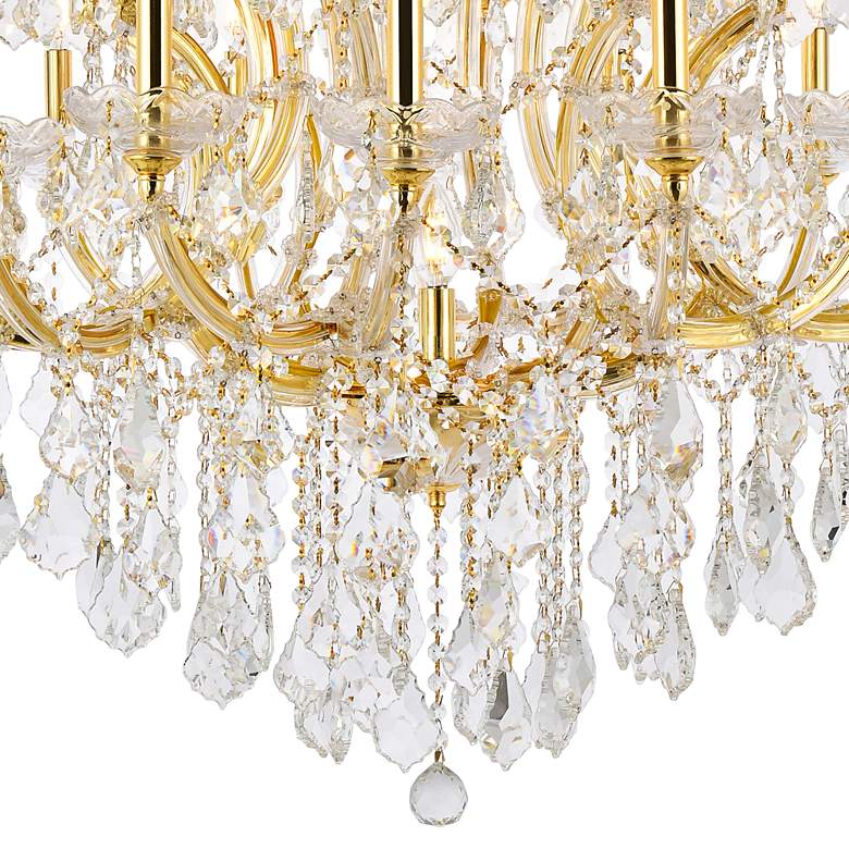 Image 4 Maria Theresa 24 Lt Gold Chandelier Clear more views