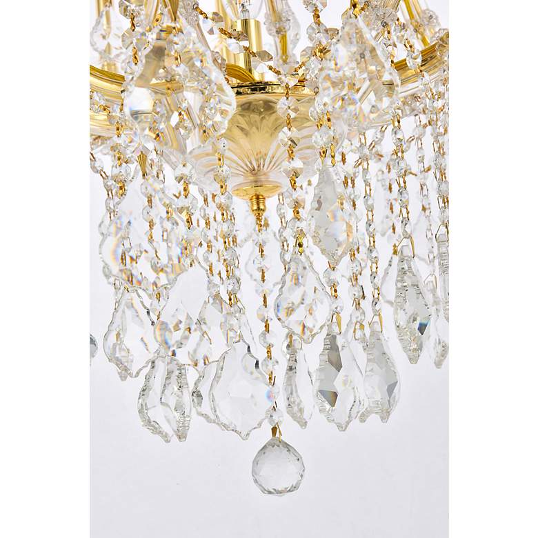 Image 6 Maria Theresa 24 Lt Gold Chandelier Clear more views