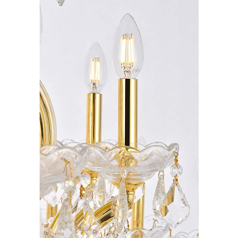 Image 7 Maria Theresa 24 Lt Gold Chandelier Clear more views