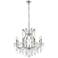 Maria Theresa 26" Wide Chrome and Crystal 9-Light Chandelier