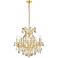 Maria Theresa 26" Wide Gold Crystal 9-Light Chandelier