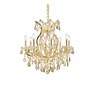5_Maria Theresa 26" Wide Gold Crystal 9-Light Chandelier more views