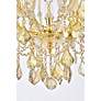 6_Maria Theresa 26" Wide Gold Crystal 9-Light Chandelier more views