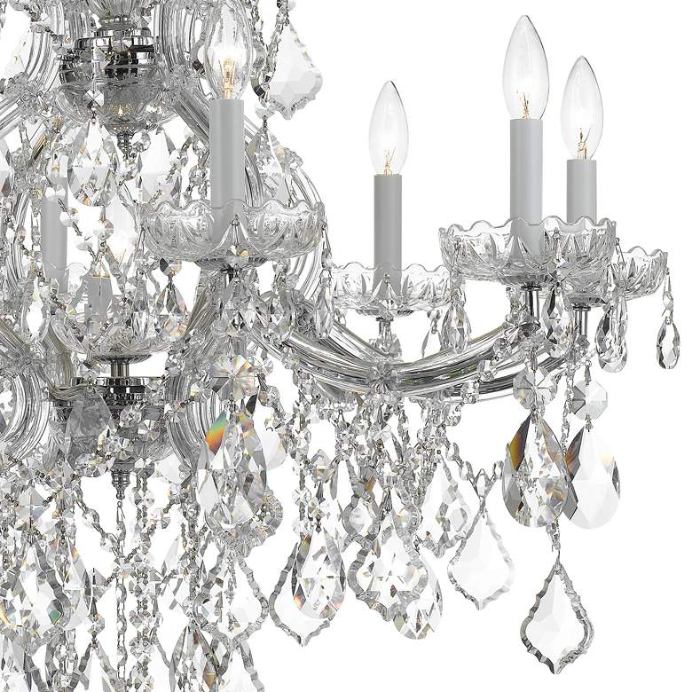 Image 3 Maria Theresa 28" Wide Polished Nickel 9-Light Chandelier more views