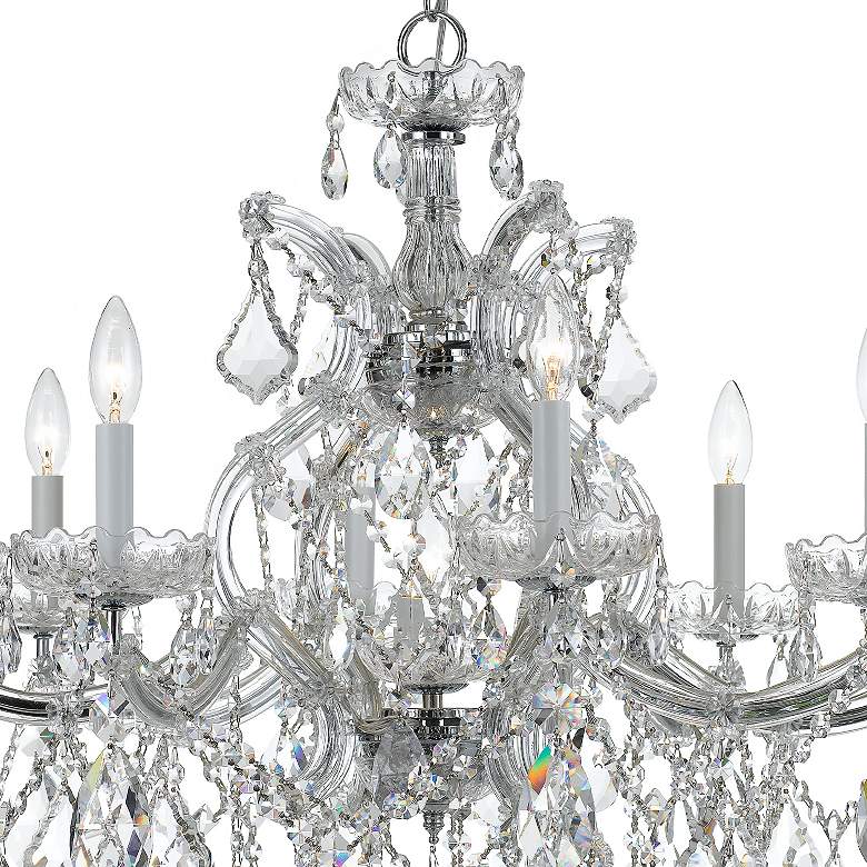 Image 5 Maria Theresa 28" Wide Polished Nickel 9-Light Chandelier more views