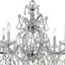 5_Maria Theresa 28" Wide Polished Nickel 9-Light Chandelier more views