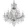 Maria Theresa 29"W Chrome and Crystal 13-Light Chandelier