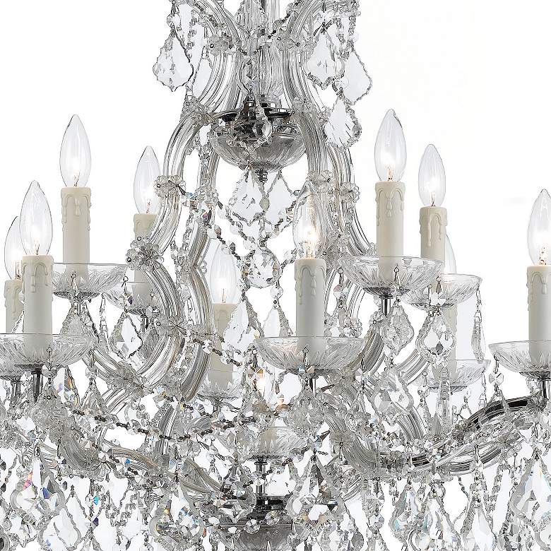 Image 3 Maria Theresa 29"W Chrome and Crystal 13-Light Chandelier more views