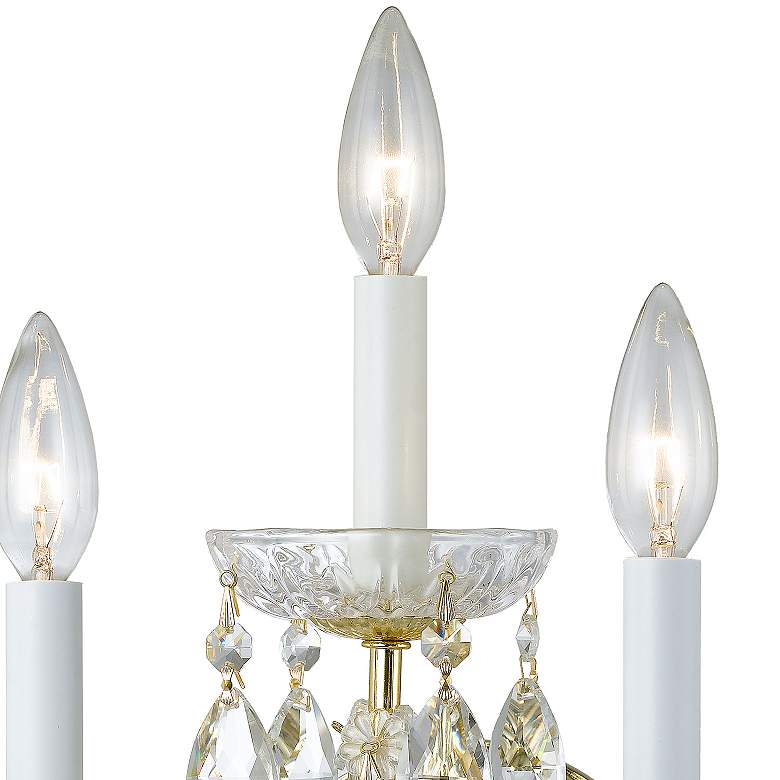 Image 3 Maria Theresa 3 Light Clear Crystal Gold Sconce more views