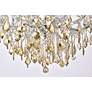 5_Maria Theresa 30" Wide Chrome and Golden Crystal Chandelier more views