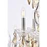 6_Maria Theresa 30" Wide Chrome and Golden Crystal Chandelier more views