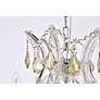 7_Maria Theresa 30" Wide Chrome and Golden Crystal Chandelier more views