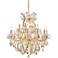 Maria Theresa 30" Wide Gold and Crystal 19-Light Chandelier