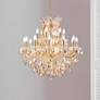 2_Maria Theresa 30" Wide Gold and Crystal 19-Light Chandelier