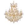 5_Maria Theresa 30" Wide Gold and Crystal 19-Light Chandelier more views
