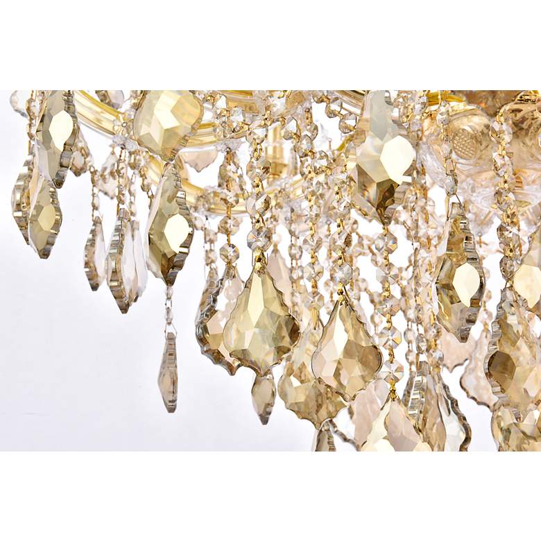 Image 6 Maria Theresa 30" Wide Gold and Crystal 19-Light Chandelier more views