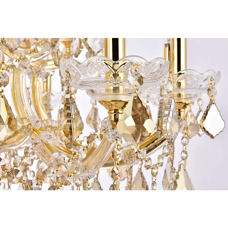 Image 7 Maria Theresa 30" Wide Gold and Crystal 19-Light Chandelier more views