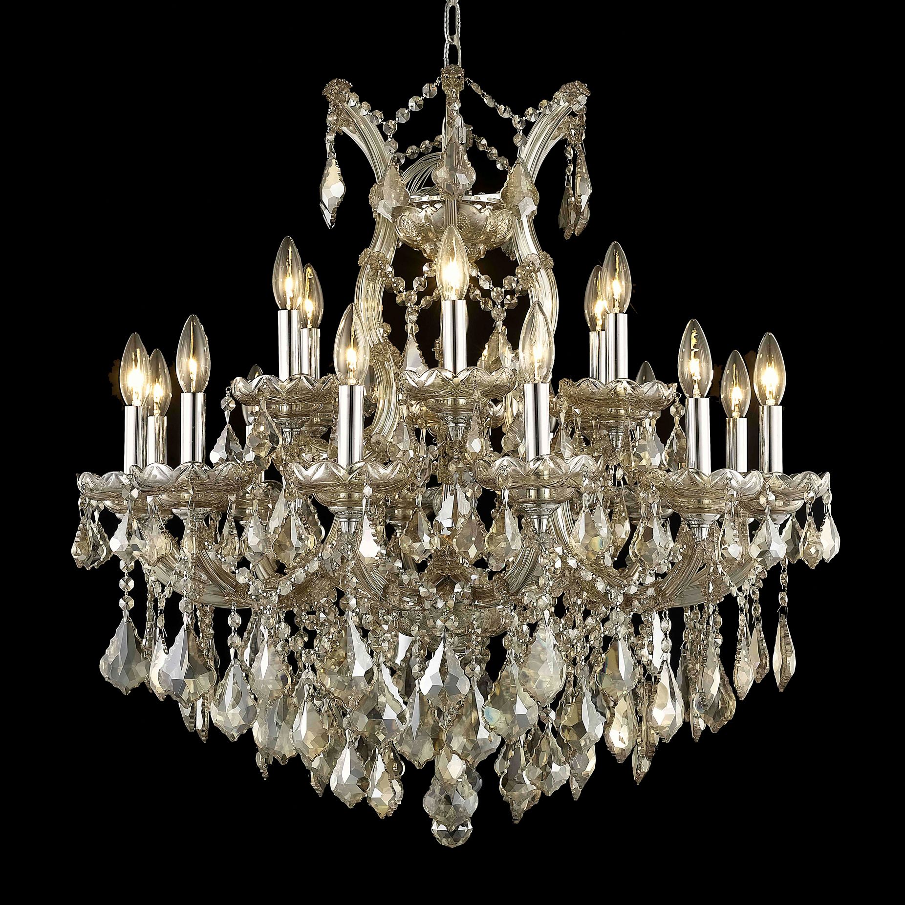 30 inch crystal chandelier