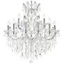 1_Maria Theresa 32" Wide Chrome 19-Light Crystal Chandelier