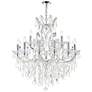 2_Maria Theresa 32" Wide Chrome 19-Light Crystal Chandelier more views
