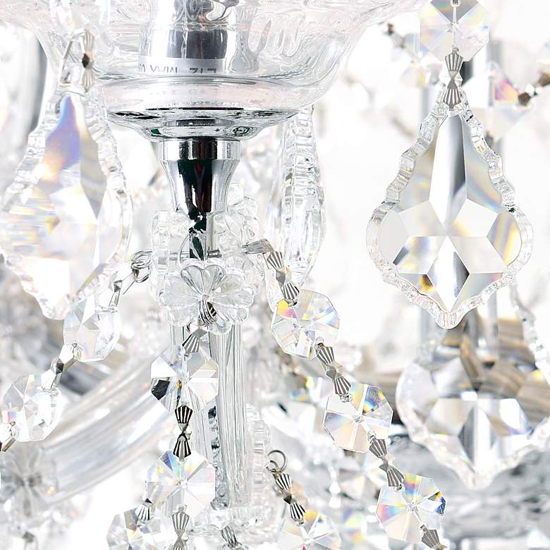 Image 3 Maria Theresa 32" Wide Chrome 19-Light Crystal Chandelier more views