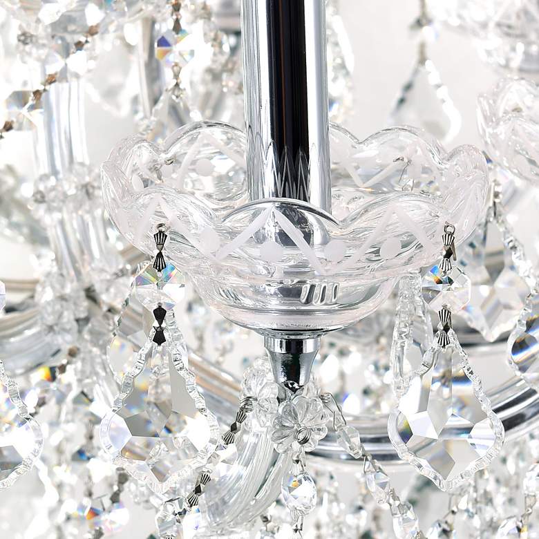 Image 4 Maria Theresa 32" Wide Chrome 19-Light Crystal Chandelier more views