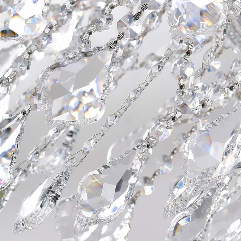 Image 5 Maria Theresa 32" Wide Chrome 19-Light Crystal Chandelier more views