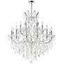 6_Maria Theresa 32" Wide Chrome 19-Light Crystal Chandelier more views