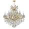 Maria Theresa 35" Wide 19-Light Gold and Crystal Chandelier