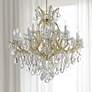 1_Maria Theresa 35" Wide 19-Light Gold and Crystal Chandelier