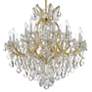 4_Maria Theresa 35" Wide 19-Light Gold and Crystal Chandelier more views